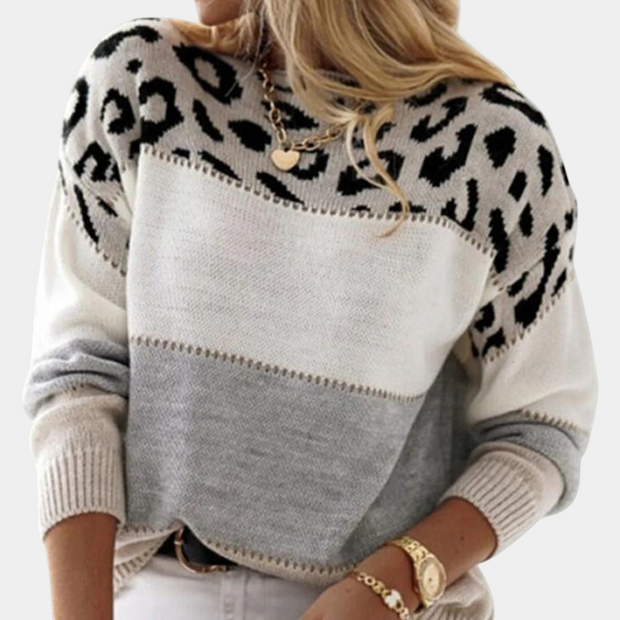 VIRELLE | LEOPARD PRINT SWEATER