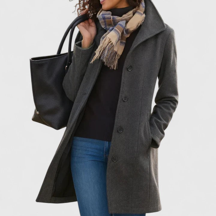 Claire | Classic Single-Breasted Coat