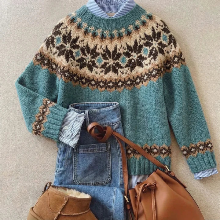 Lies | Nordic-Pattern Jumper