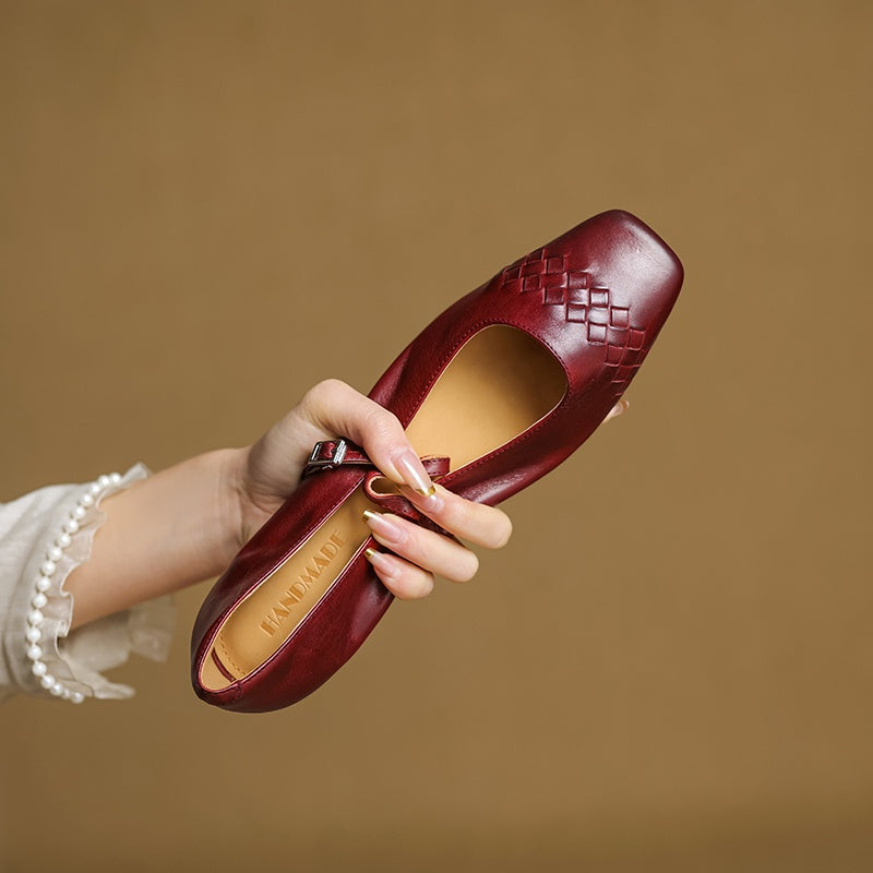 Eilidh | Square-Toe Mary Jane Flat