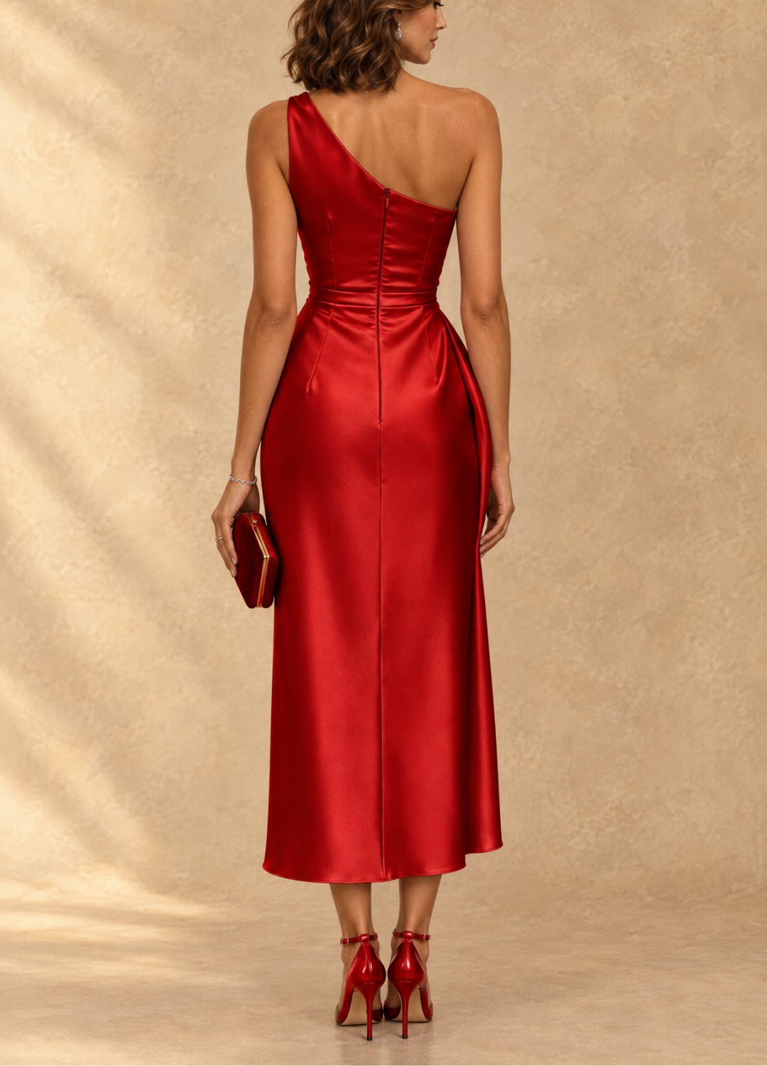 Diane | One-Shoulder Midi Dress