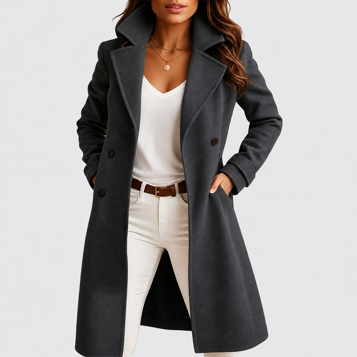 Blanche | Tailored Long Lapel Coat