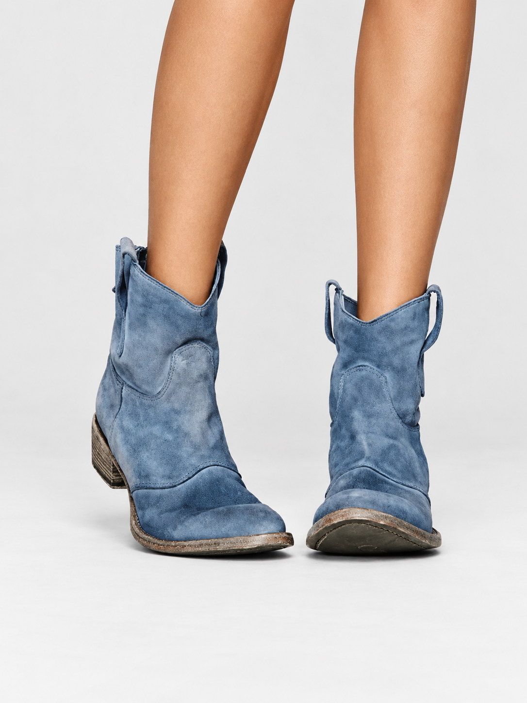 Piper | Western Pull-On Ankle Boots