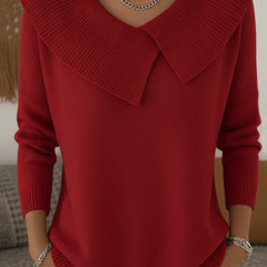 Sunnora | Wide Collar Jumper