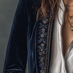 Atena | Long Embroidered Vintage Jacket