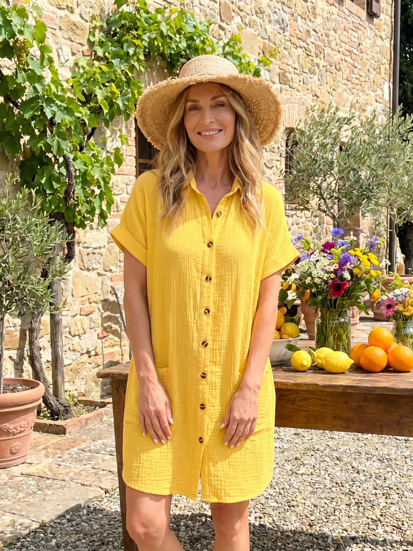 Linon | Pure Cotton Shirt Dress