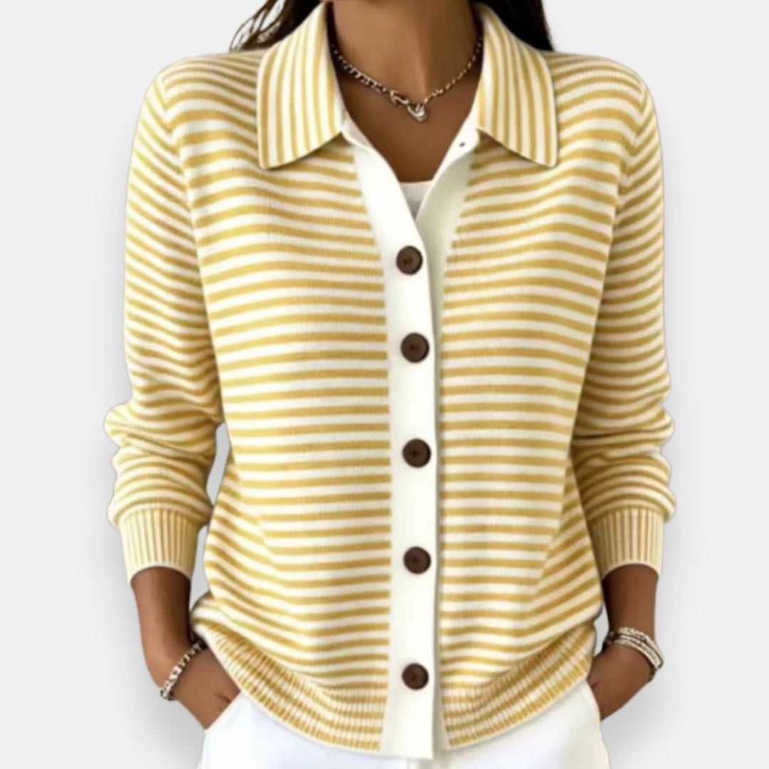 Blythe | Striped Button Cardigan