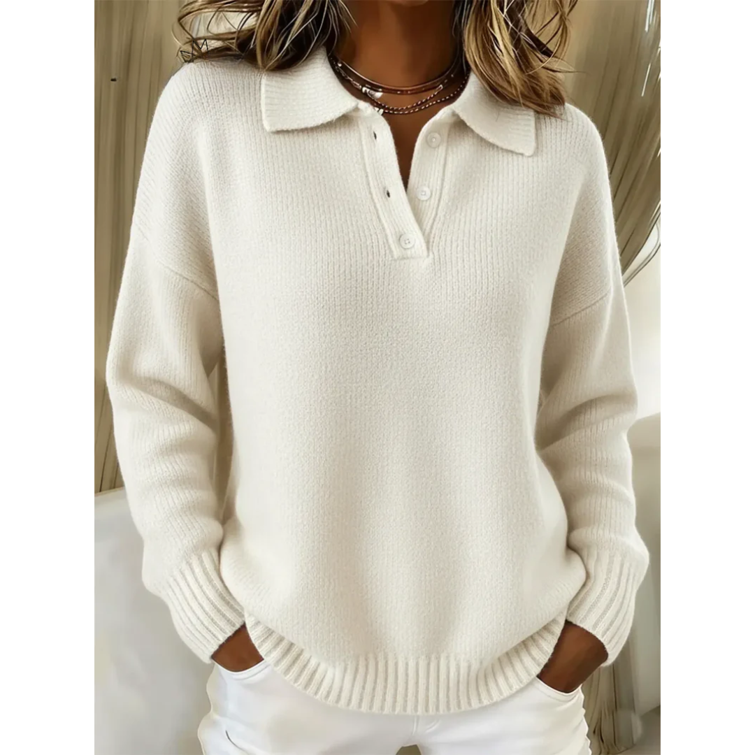 Nerissa | Polo Collar Comfort Jumper