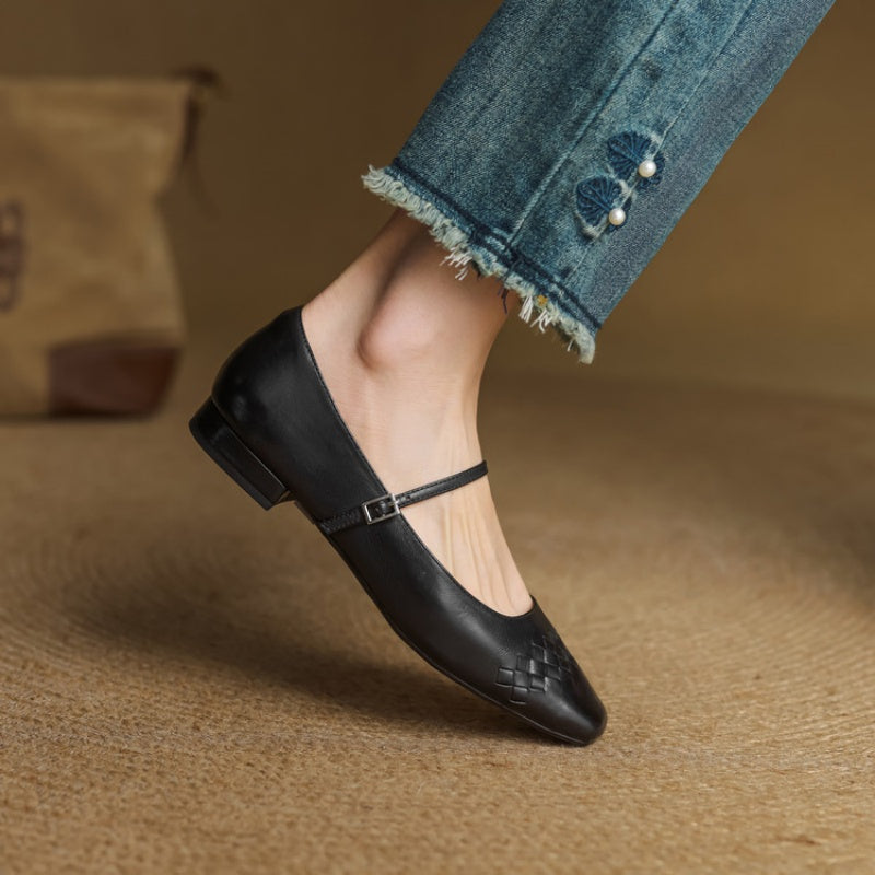 Eilidh | Square-Toe Mary Jane Flat