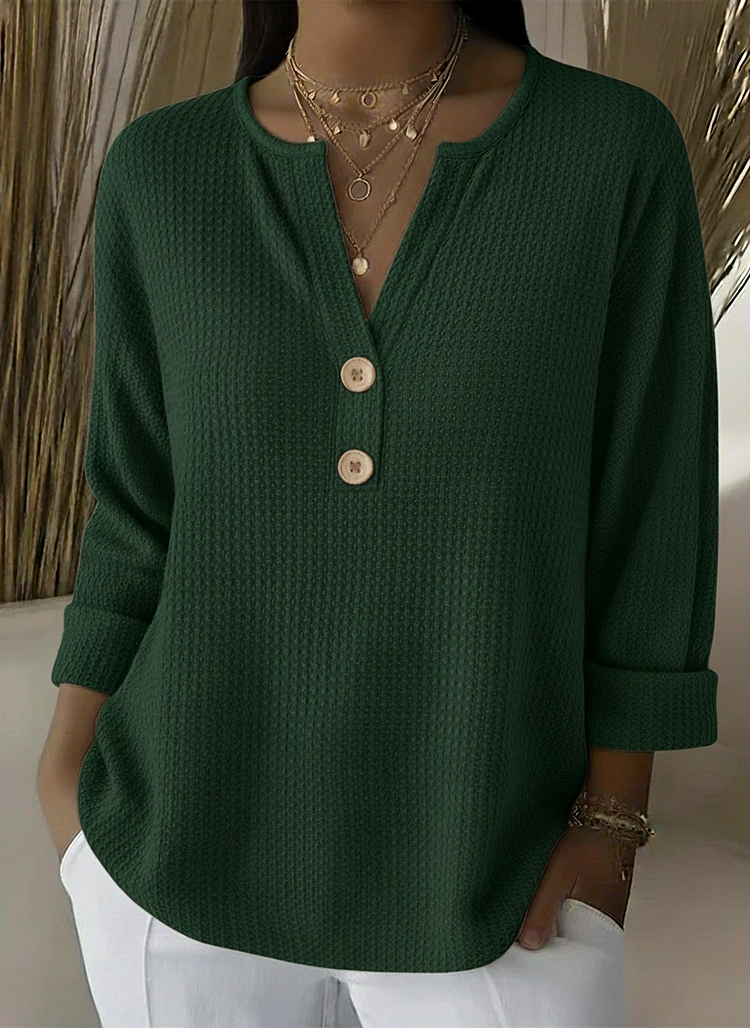Sandra | Henley Button Top