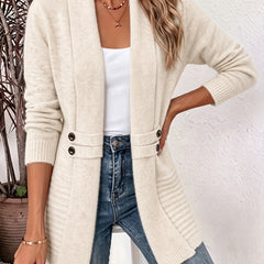 Aubrey | Open-Front Cardigan with Shaped Waist