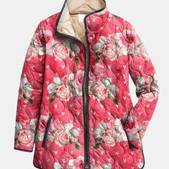 Freya | Pink Rose Quilted Jacket