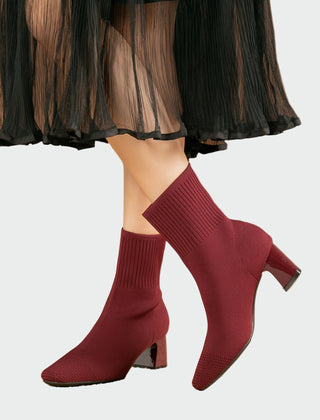 Doriana | Ribbed Sock Ankle Boots