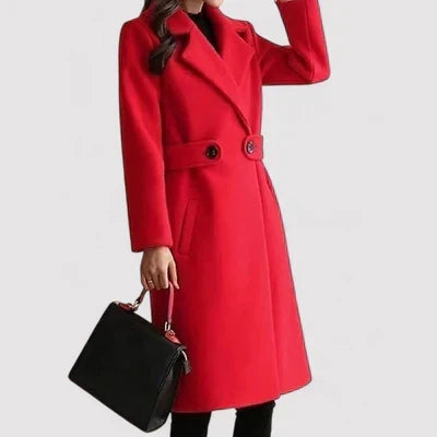 Clara | Wool Coat with Belt