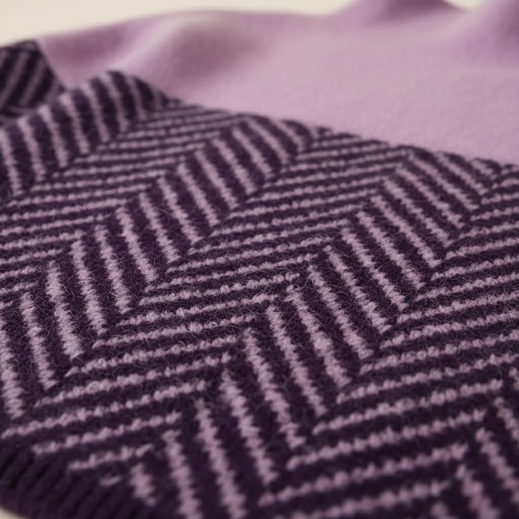 Nora | Zigzag Cotton Roll Neck