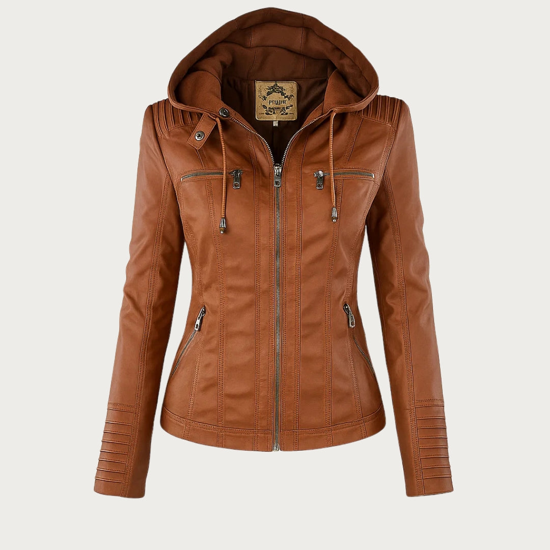 Sveva | Classic Vegan Leather Jacket