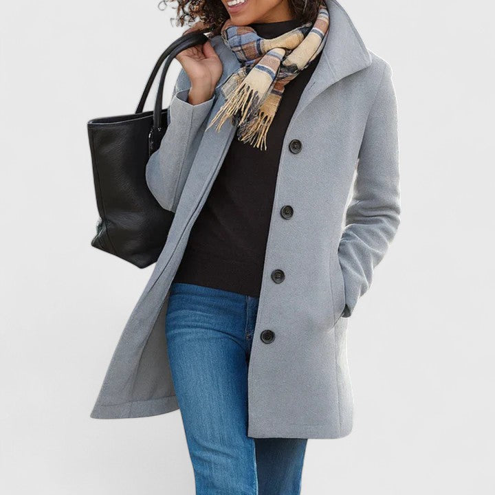 Claire | Classic Single-Breasted Coat