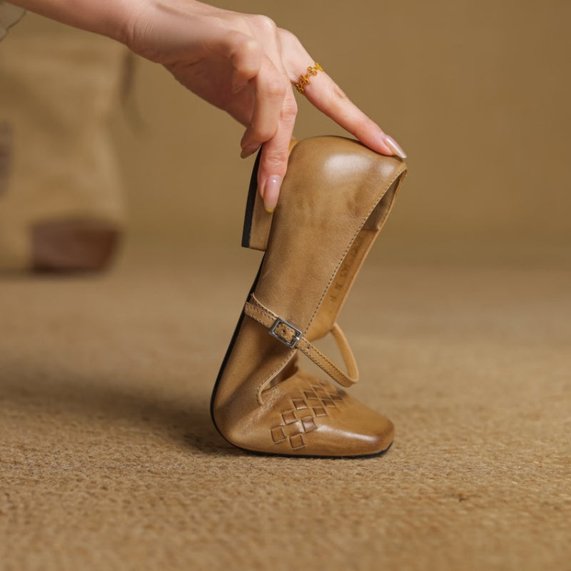 Eilidh | Square-Toe Mary Jane Flat