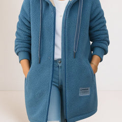 Maya | Hooded Full-Zip Relaxed Jacket