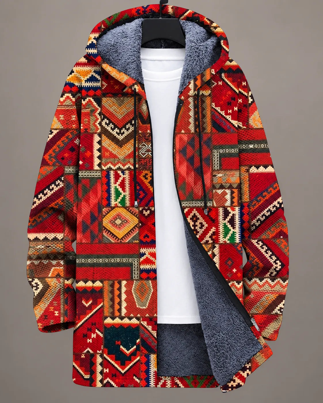 Aurelia | Golden Scroll Hooded Jacket
