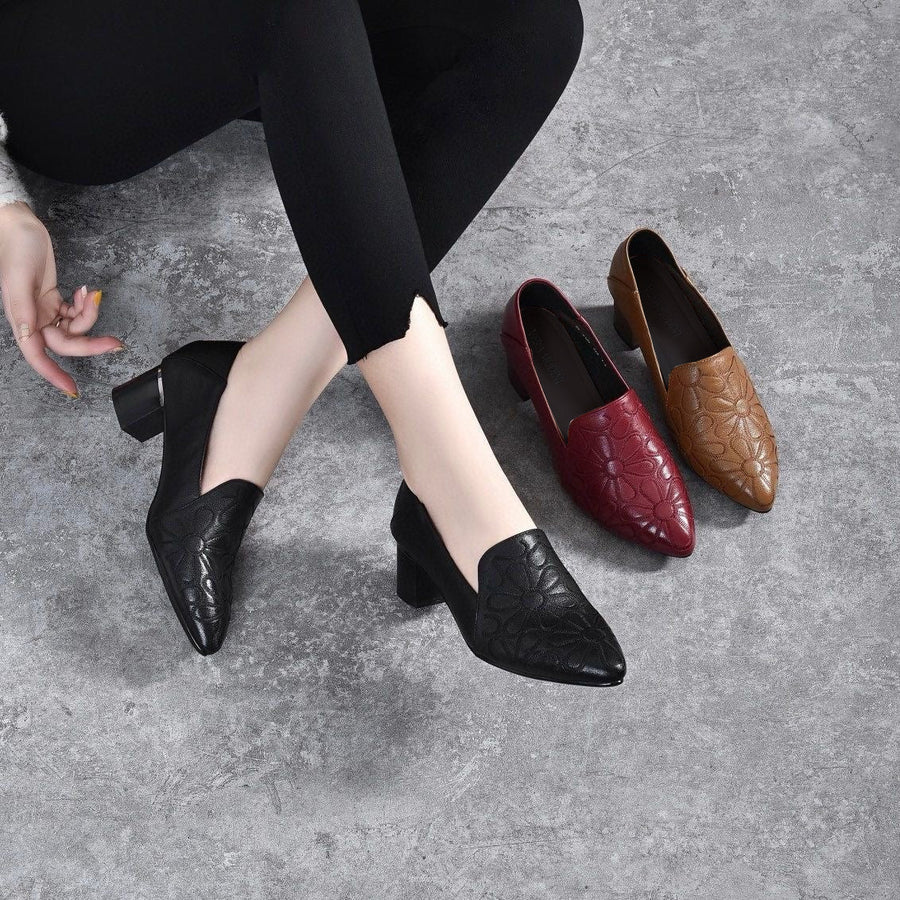 GWENDOLINA | SOFT EMBROIDERED PUMPS