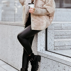 Sienna | Faux-Fur Panel Puffer Coat