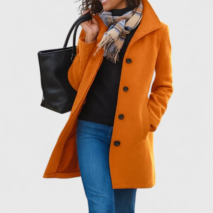 Claire | Classic Single-Breasted Coat
