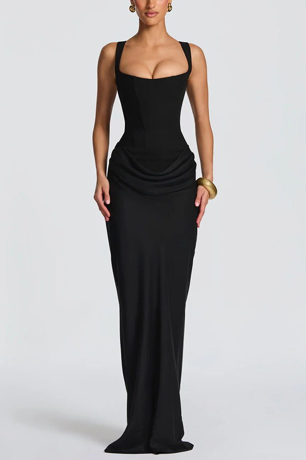 Leonor | Square Neck Maxi Dress