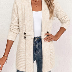 Aubrey | Open-Front Cardigan with Shaped Waist