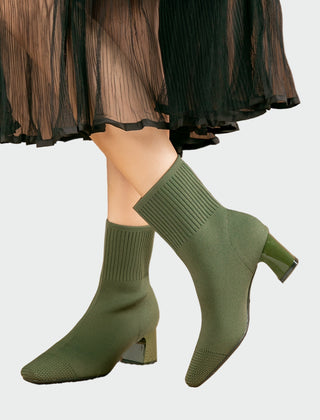 Doriana | Ribbed Sock Ankle Boots