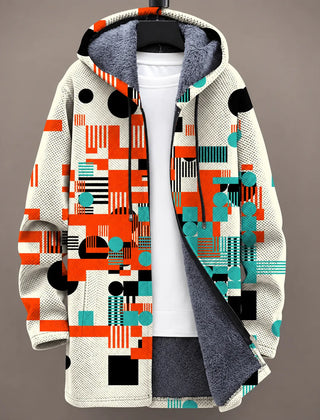 Aurelia | Golden Scroll Hooded Jacket