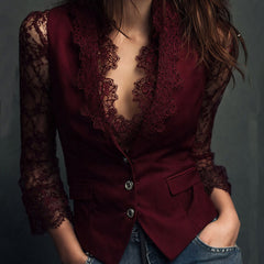 Noemi | Jacket with Semi-Transparent Sleeves