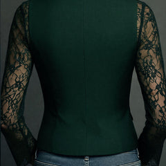 Noemi | Jacket with Semi-Transparent Sleeves