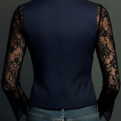 Noemi | Jacket with Semi-Transparent Sleeves
