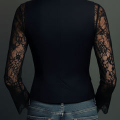 Noemi | Jacket with Semi-Transparent Sleeves