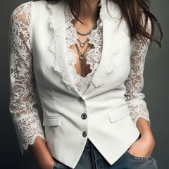 Noemi | Jacket with Semi-Transparent Sleeves
