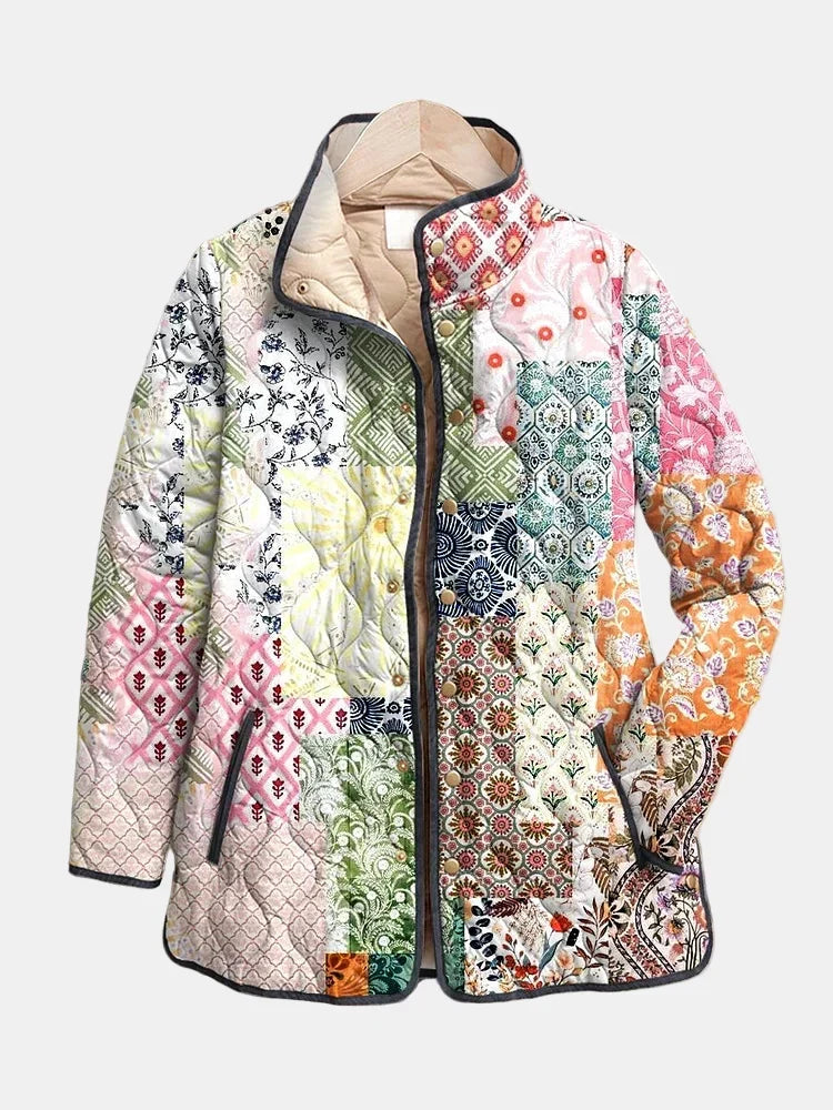 Suri | Pastel Patchwork Quilted Jacket
