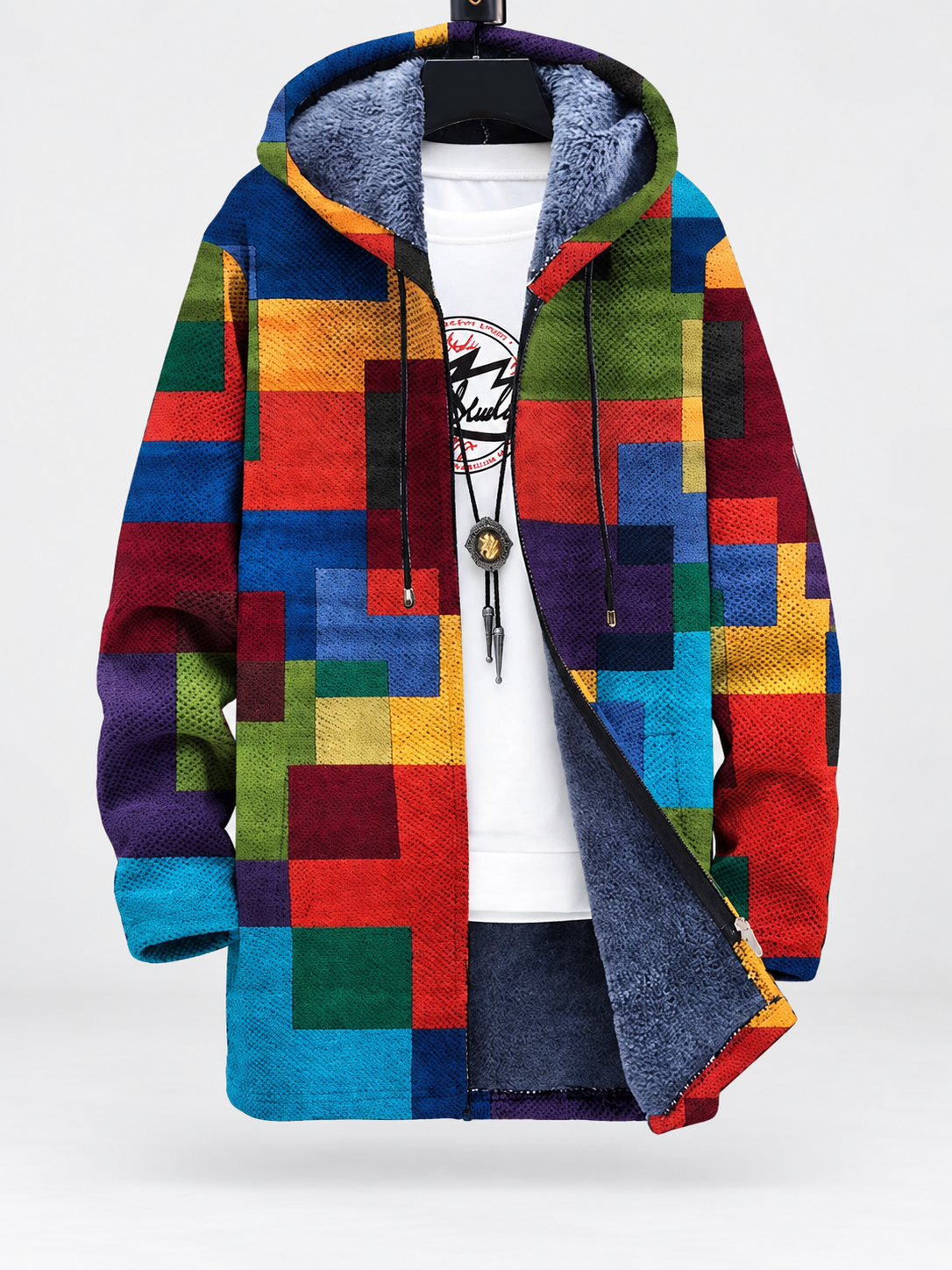 Cynthia | Artful Hooded Cardigan