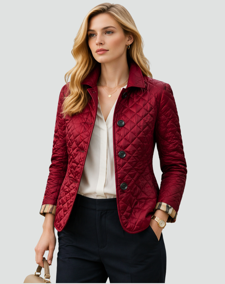 Kyra | Button-Front Quilted Jacket
