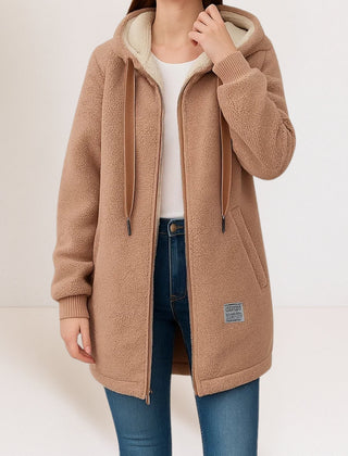 Maya | Hooded Full-Zip Relaxed Jacket