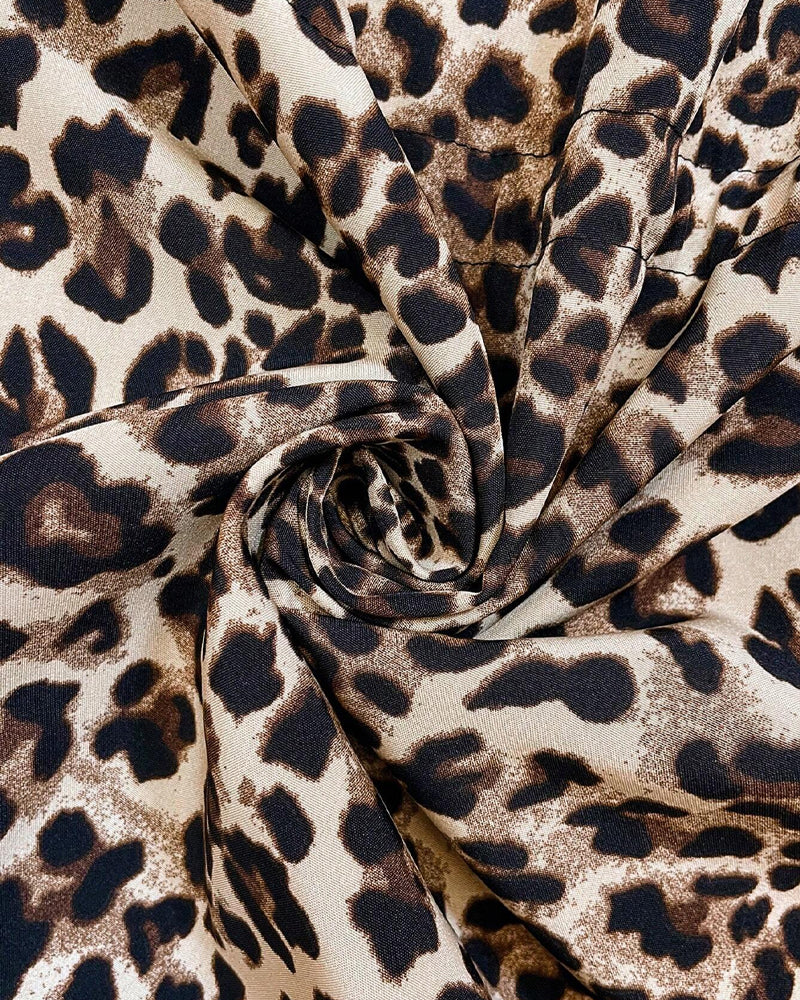 FIONA | REVERSIBLE HOODED COAT WITH LEOPARD PRINT