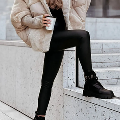 Sienna | Faux-Fur Panel Puffer Coat