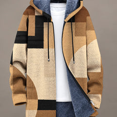 Aurelia | Golden Scroll Hooded Jacket