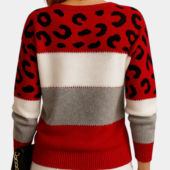 VIRELLE | LEOPARD PRINT SWEATER