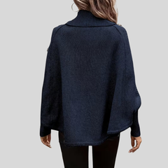 Vera | Oversized Cable-Pattern Roll Neck Jumper