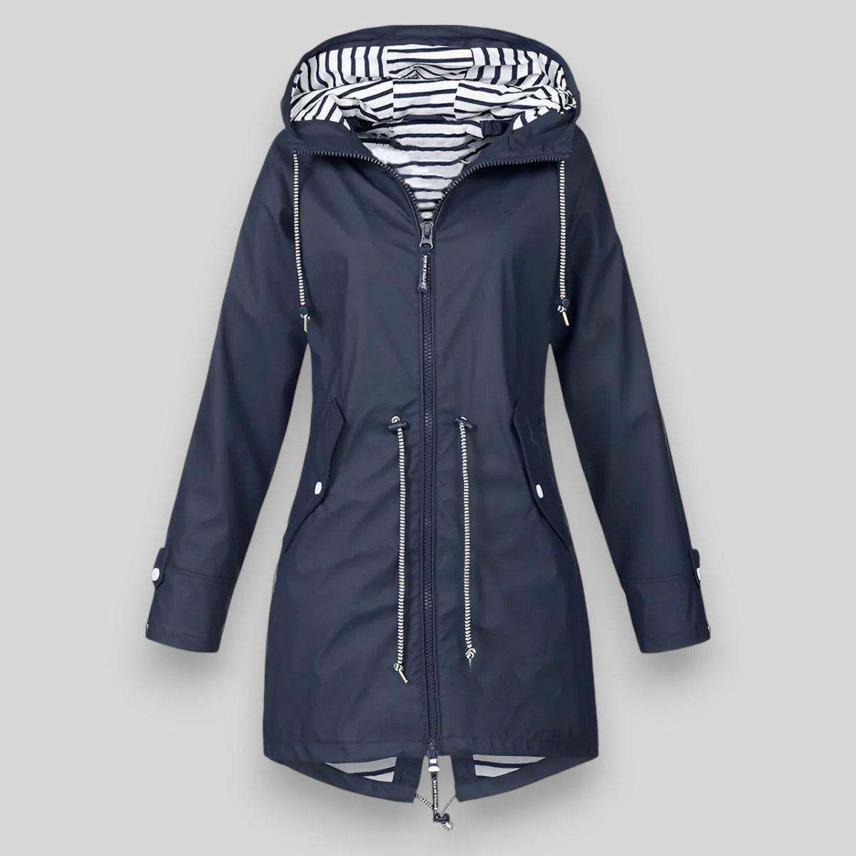 Vada | Hooded Drawstring Rain Jacket