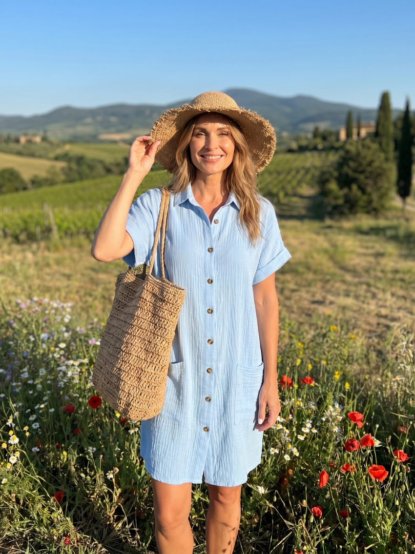 Linon | Pure Cotton Shirt Dress