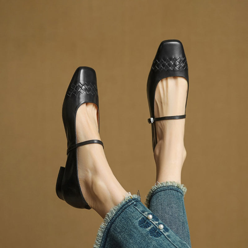 Eilidh | Square-Toe Mary Jane Flat