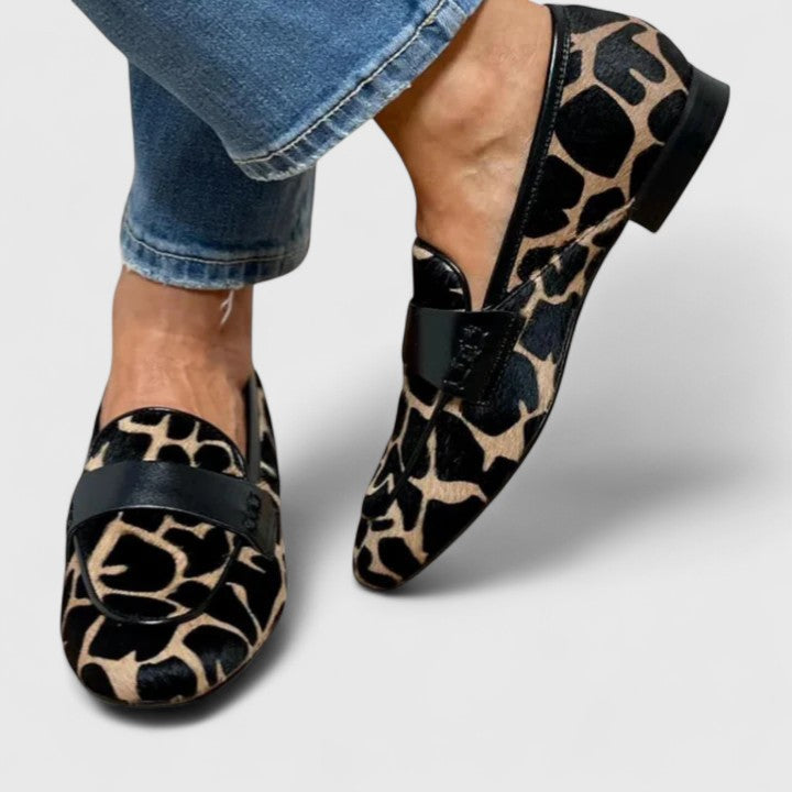 Clyanne | Orthopaedic Animal Print Loafers