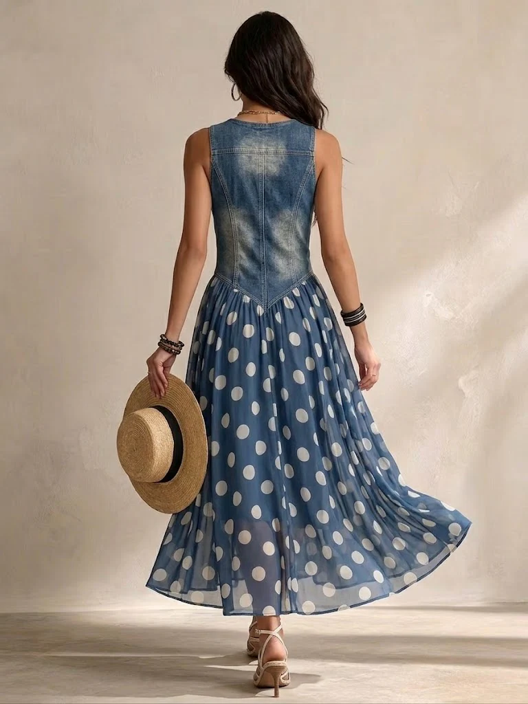 Elena | Elegant Denim Dress